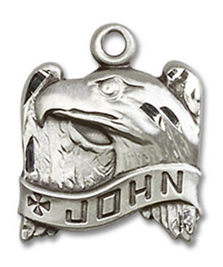 Eagle of St John Pendant - Sterling Silver 5/8 x 1/2 4213SS Eagle of St John Pendant - Sterling Silver 5/8 x 1/2 4213SS