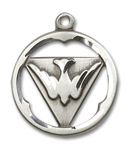 Cut Out Holy Spirit Pendant - Sterling Silver 3/4 x 5/8 4224SS Cut Out Holy Spirit Pendant - Sterling Silver 3/4 x 5/8 4224SS