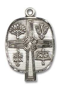 Presbyterian Medal - Sterling Silver 1 x 5/8 Pendant 4234SS Presbyterian Medal - Sterling Silver 1 x 5/8 Pendant 4234SS
