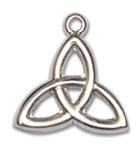 Trinity Irish Knot Pendant Charm - Sterling Silver 5100SS Trinity Irish Knot Pendant Charm - Sterling Silver 5100SS