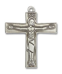 Oversized Cursillio Cross Pendant - Sterling Silver 2 x 1 5/8 5239SS Oversized Cursillio Cross Pendant - Sterling Silver 2 x 1 5/8 5239SS