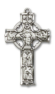 Extra Large Celtic Cross Pendant - Sterling Silver 1 3/8 x 3/4 5439SS Extra Large Celtic Cross Pendant - Sterling Silver 1 3/8 x 3/4 5439SS