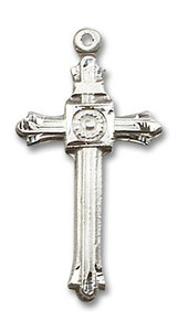 Embellished Large Cross Pendant - Sterling Silver 1 1/8 x 1/2 6005SS Embellished Large Cross Pendant - Sterling Silver 1 1/8 x 1/2 6005SS