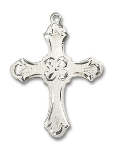 Embellished Large Cross Pendant - Sterling Silver 1 1/4 x 7/8 6037SS2 Embellished Large Cross Pendant - Sterling Silver 1 1/4 x 7/8 6037SS2
