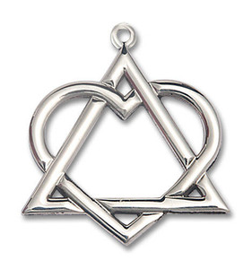 Adoption Heart Pendant - Sterling Silver 1 1/8 x 1 6210SS Adoption Heart Pendant - Sterling Silver 1 1/8 x 1 6210SS