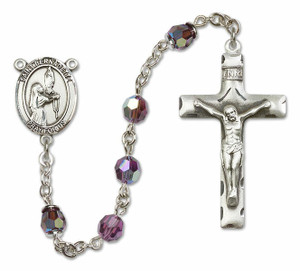 St Bernadette Sterling Silver Rosary - 16 Color Options 8017/0644