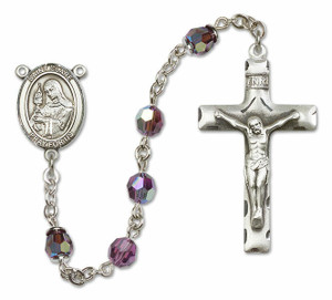 St Clare of Assisi Sterling Silver Rosary - 16 Color Options 8028/0644 St Clare of Assisi Sterling Silver Rosary - 16 Color Options 8028/0644