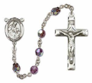 St Ambrose Sterling Silver Rosary - 16 Color Options 8137/0644 St Ambrose Sterling Silver Rosary - 16 Color Options 8137/0644