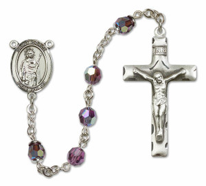 St Grace Sterling Silver Rosary - 16 Color Options 8255/0644