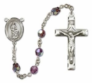 St Anne Sterling Silver Rosary - 16 Color Options 8374/0644 St Anne Sterling Silver Rosary - 16 Color Options 8374/0644