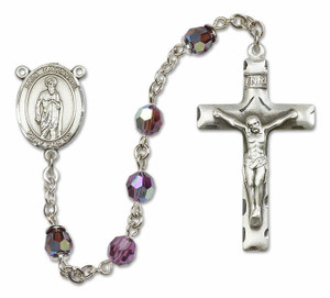 St Nathanael Sterling Silver Rosary - 16 Color Options 8398/0644