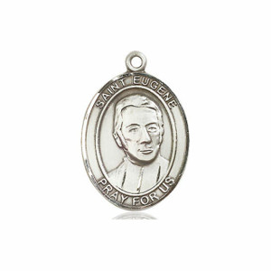 St Eugene De Mazenod Medal - Sterling Silver Oval Pendant 3 Sizes St Eugene De Mazenod Medal - Sterling Silver Oval Pendant 3 Sizes