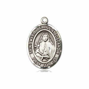 St Maria Bertilla Boscardin Medal - Sterling Silver Oval Pendant 3 Sizes St Maria Bertilla Boscardin Medal - Sterling Silver Oval Pendant 3 Sizes