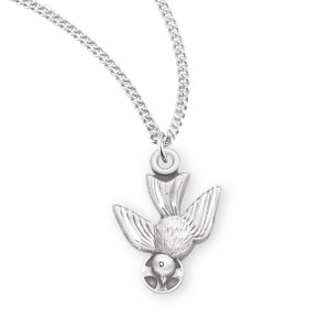 Holy Spirit Dove Necklace - Sterling Silver Pendant on 18" Stainless Chain Holy Spirit Dove Necklace - Sterling Silver Pendant on 18" Stainless Chain