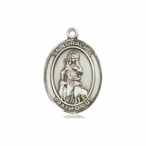 St Rachel Medal Medal - Sterling Silver Oval Pendant 3 Sizes St Rachel Medal Medal - Sterling Silver Oval Pendant 3 Sizes