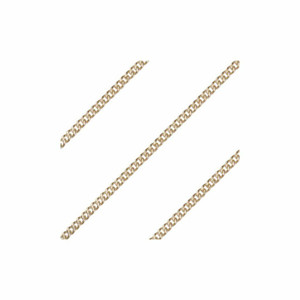 30 Inch 14KT Gold Semi Heavy Curb Endless Chain 30 Inch 14KT Gold Semi Heavy Curb Endless Chain