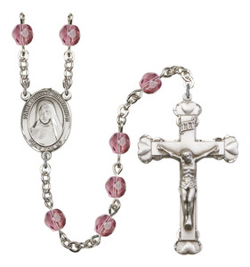 St Pauline Visintainer Rosary - 6MM Fire Polished Beads 8391SS St Pauline Visintainer Rosary - 6MM Fire Polished Beads 8391SS