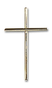 Thin Cross Pendant - 14kt Gold 3/4 x 3/8 0014M Thin Cross Pendant - 14kt Gold 3/4 x 3/8 0014M