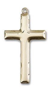 Extra Large Simple Cross Pendant - 14kt Gold 1 5/8 x 7/8 0644Y Extra Large Simple Cross Pendant - 14kt Gold 1 5/8 x 7/8 0644Y