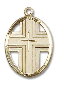 Cut Out Cross Pendant - 14kt Gold 2 Sizes Cut Out Cross Pendant - 14kt Gold 2 Sizes