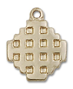Jerusalem Cross Pendant Charm - 14kt Gold 4118 Jerusalem Cross Pendant Charm - 14kt Gold 4118