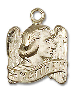 St Matthew Angel Wings Pendant - 14kt Gold 5/8 x 1/2 4210 St Matthew Angel Wings Pendant - 14kt Gold 5/8 x 1/2 4210