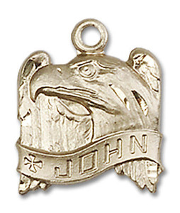 Eagle of St John Pendant - 14kt Gold 5/8 x 1/2 4213 Eagle of St John Pendant - 14kt Gold 5/8 x 1/2 4213