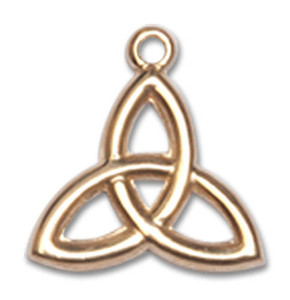 Trinity Irish Knot Pendant Charm - 14kt Gold 5100 Trinity Irish Knot Pendant Charm - 14kt Gold 5100