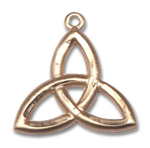 Trinity Irish Knot Pendant - 14kt Gold 3/4 x 3/4 5101 Trinity Irish Knot Pendant - 14kt Gold 3/4 x 3/4 5101