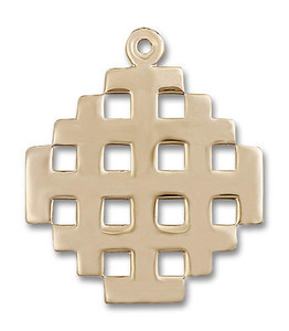 Extra Large Cross Pendant - 14kt Gold 1 3/4 x 1 1/2 5548 Extra Large Cross Pendant - 14kt Gold 1 3/4 x 1 1/2 5548