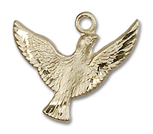 Holy Spirit Dove Pendant Charm - 14kt Gold 5912 Holy Spirit Dove Pendant Charm - 14kt Gold 5912