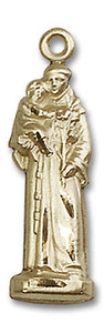 Large St Anthony Pendant - 14kt Gold 1 x 1/4 5933 Large St Anthony Pendant - 14kt Gold 1 x 1/4 5933