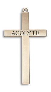 Acolyte Cross Pendant - 14kt Gold 2 5/8 x 1 3/8 5957 Acolyte Cross Pendant - 14kt Gold 2 5/8 x 1 3/8 5957