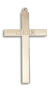 Choir Cross Pendant - 14kt Gold 2 5/8 x 1 3/8 5959 Choir Cross Pendant - 14kt Gold 2 5/8 x 1 3/8 5959