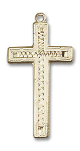 Large Cross Pendant - 14kt Gold 1 x 1/2 6003 Large Cross Pendant - 14kt Gold 1 x 1/2 6003