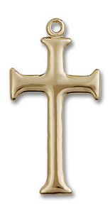 Large St John Large Cross Pendant - 14kt Gold 1 x 1/2 6008 Large St John Large Cross Pendant - 14kt Gold 1 x 1/2 6008
