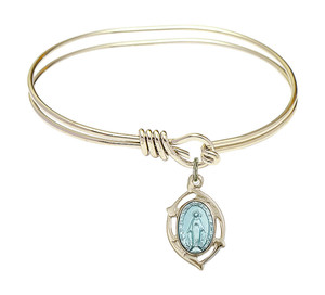 Miraculous Leaf Eye Hook Bangle Bracelet - Gold-Filled Charm 4258MGF Miraculous Leaf Eye Hook Bangle Bracelet - Gold-Filled Charm 4258MGF