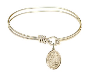 St Edburgan of Winchester Eye Hook Bangle Bracelet - Gold-Filled Charm 9324GF St Edburgan of Winchester Eye Hook Bangle Bracelet - Gold-Filled Charm 9324GF