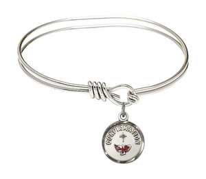 Confirmation Eye Hook Bangle Bracelet - Sterling Silver Charm 0601XSS Confirmation Eye Hook Bangle Bracelet - Sterling Silver Charm 0601XSS