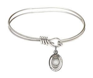 Baptism Eye Hook Bangle Bracelet - Sterling Silver Charm 0974SS Baptism Eye Hook Bangle Bracelet - Sterling Silver Charm 0974SS