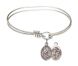 St Sebastian - Surfing Eye Hook Bangle Bracelet - Sterling Silver Charm 9175SS St Sebastian - Surfing Eye Hook Bangle Bracelet - Sterling Silver Charm 9175SS
