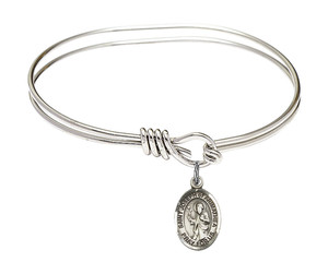 St Joseph of Arimathea Eye Hook Bangle Bracelet - Sterling Silver Charm 9300SS St Joseph of Arimathea Eye Hook Bangle Bracelet - Sterling Silver Charm 9300SS