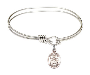St Daria Eye Hook Bangle Bracelet - Sterling Silver Charm 9396SS