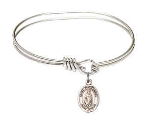 St Nathanael Eye Hook Bangle Bracelet - Sterling Silver Charm 9398SS St Nathanael Eye Hook Bangle Bracelet - Sterling Silver Charm 9398SS
