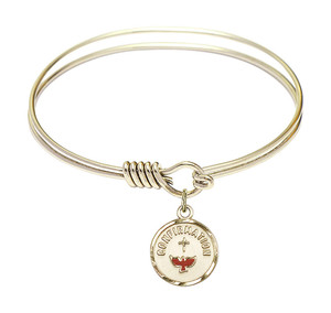 Confirmation Round Eye Hook Bangle Bracelet - Gold-Filled Charm - 6.25 Inch 0601XGF Confirmation Round Eye Hook Bangle Bracelet - Gold-Filled Charm - 6.25 Inch 0601XGF