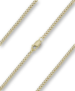 18" Gold-Filled Heavy Curb Chain with Clasp (2.15MM Thick)