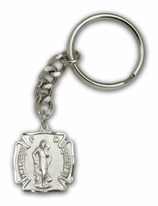 St Florian Keychain - Silver Finish St Florian Keychain - Silver Finish