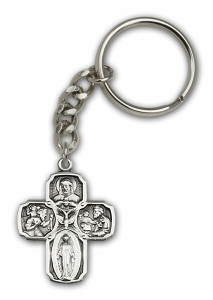 5-way Medal Keychain - Silver Finish 5580SRCS 5-way Medal Keychain - Silver Finish 5580SRCS