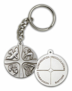 RCIA Medal Keychain - Silver Finish
