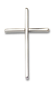 Thin Cross Pendant - Sterling Silver 3/4 x 3/8 0014MSS Thin Cross Pendant - Sterling Silver 3/4 x 3/8 0014MSS